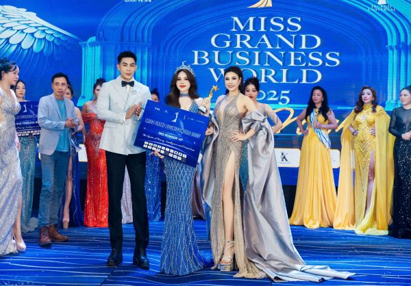 Bùi Quỳnh Anh giành ngôi vị Á hậu 3 tại Miss Grand Business World 2025